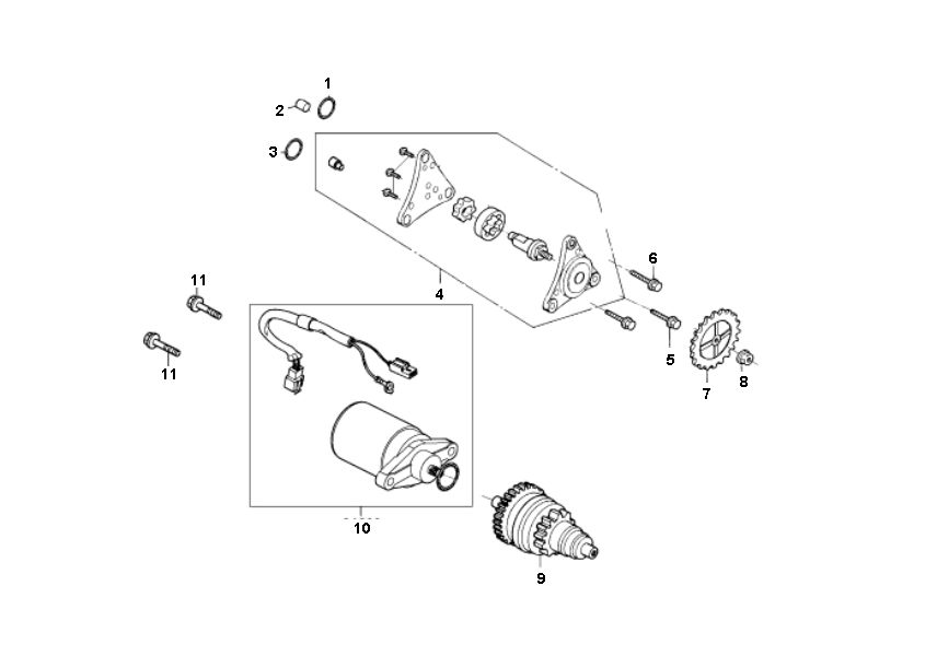 Startmotor & Oliepomp