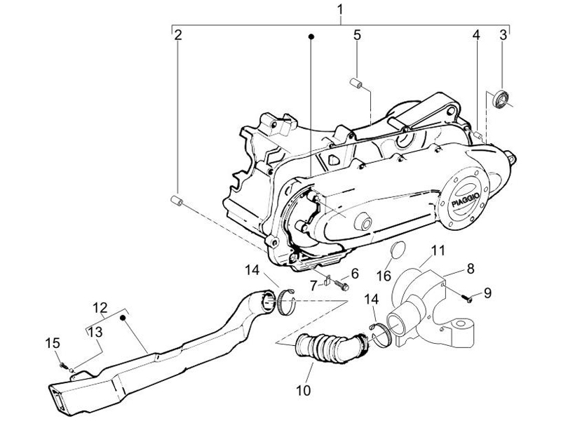 Crankcase cover - Crankcase cooling