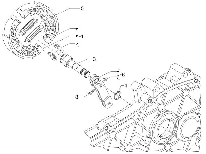 Rear brake - Brake jaw
