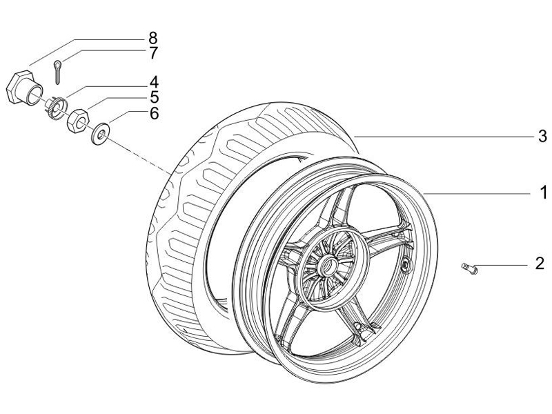 Rear wheel