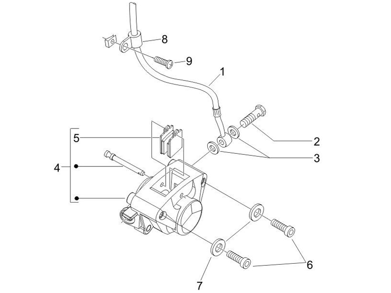 Brakes pipes - Calipers