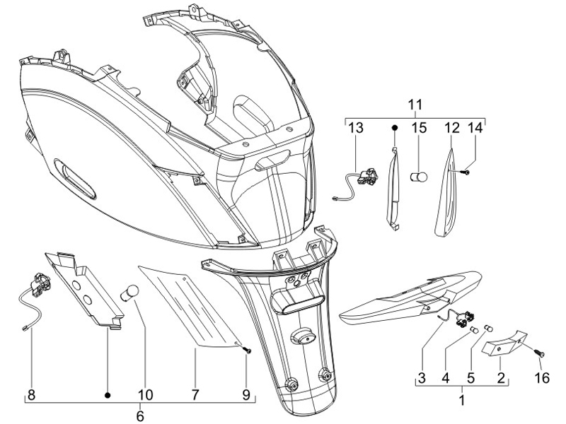Rear headlamps - Turn signal lamps