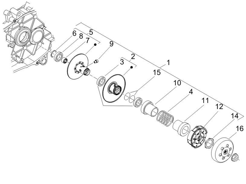 Driven pulley