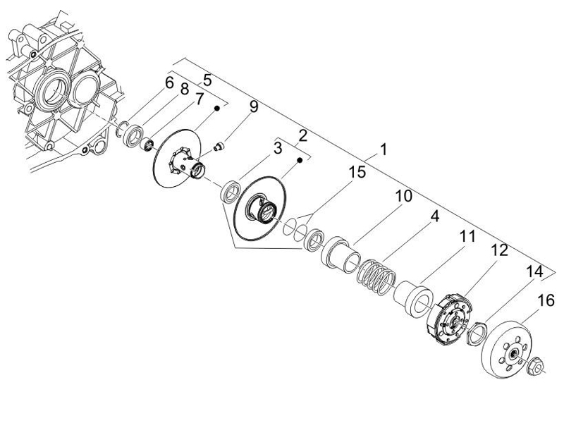 Driven pulley