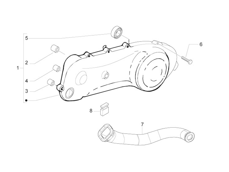 Crankcase cover - Crankcase cooling