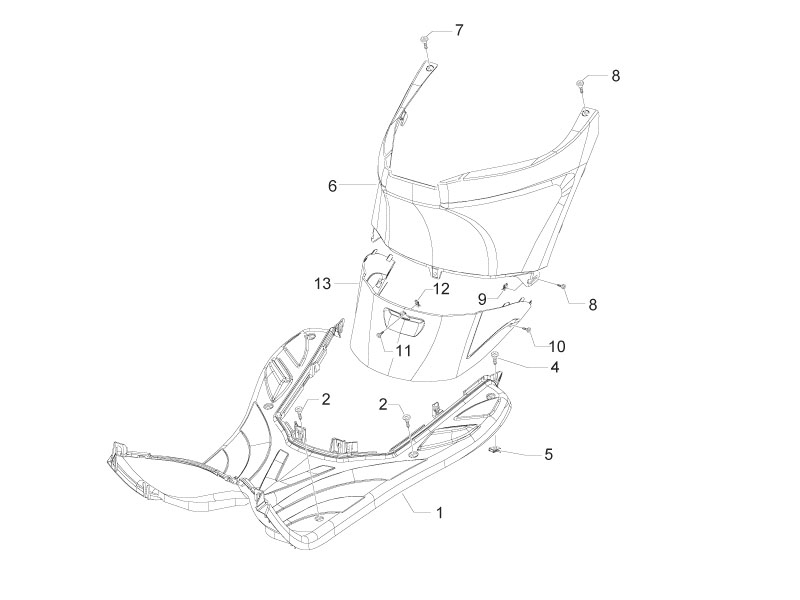 Protection centrale - Repose-pieds