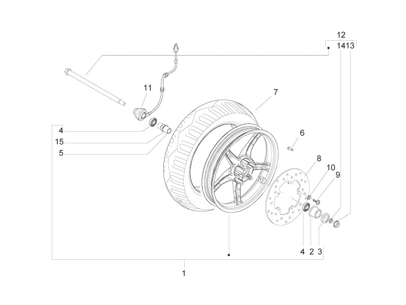 Roue avant