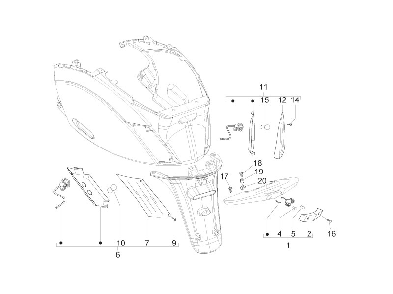 Rear headlamps - Turn signal lamps