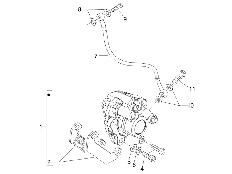 Brakes pipes - Calipers