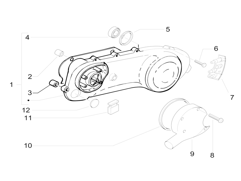 Crankcase cover - Crankcase cooling