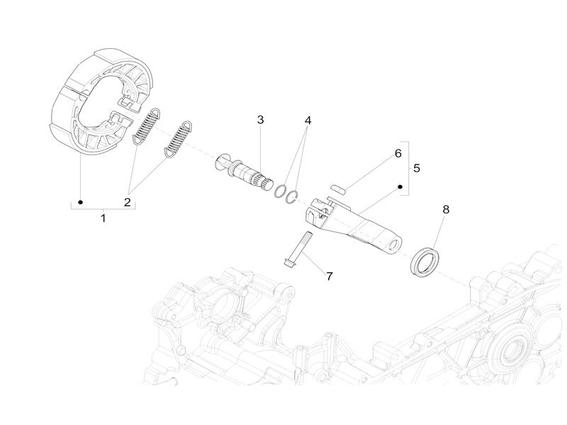Rear brake - Brake jaw