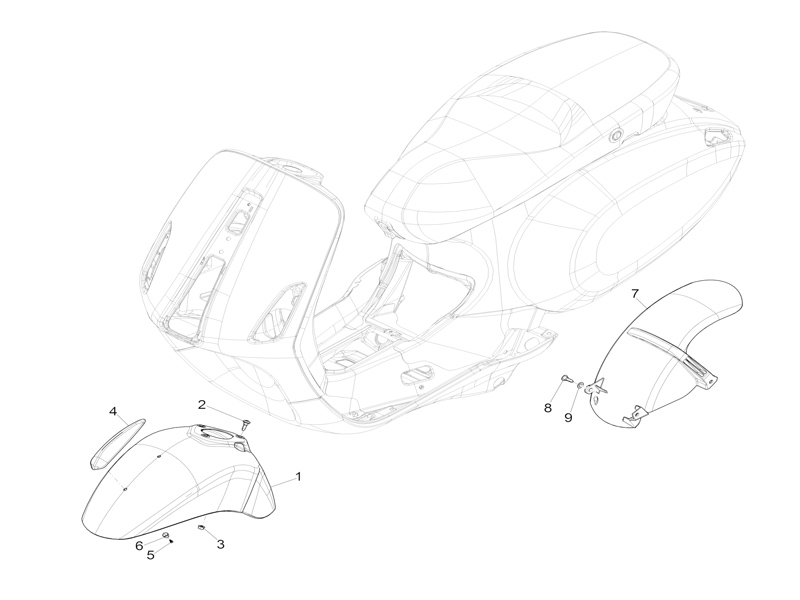 Wheel huosing - Mudguard