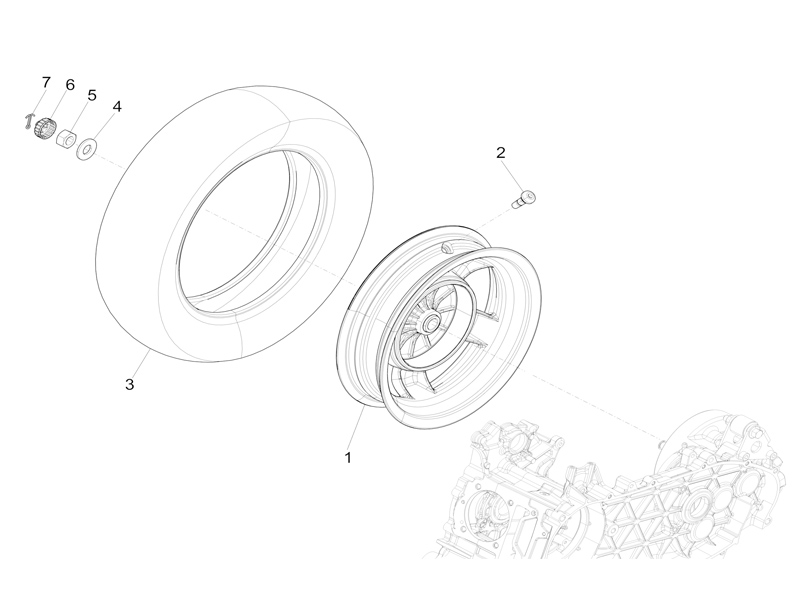 Rear wheel