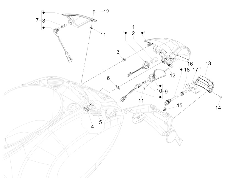 Rear headlamps - Turn signal lamps