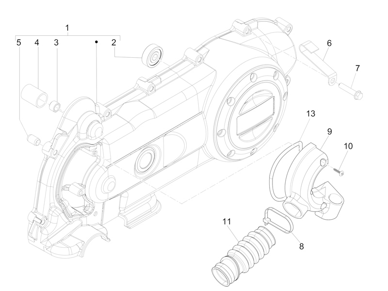 Crankcase cover - Crankcase cooling