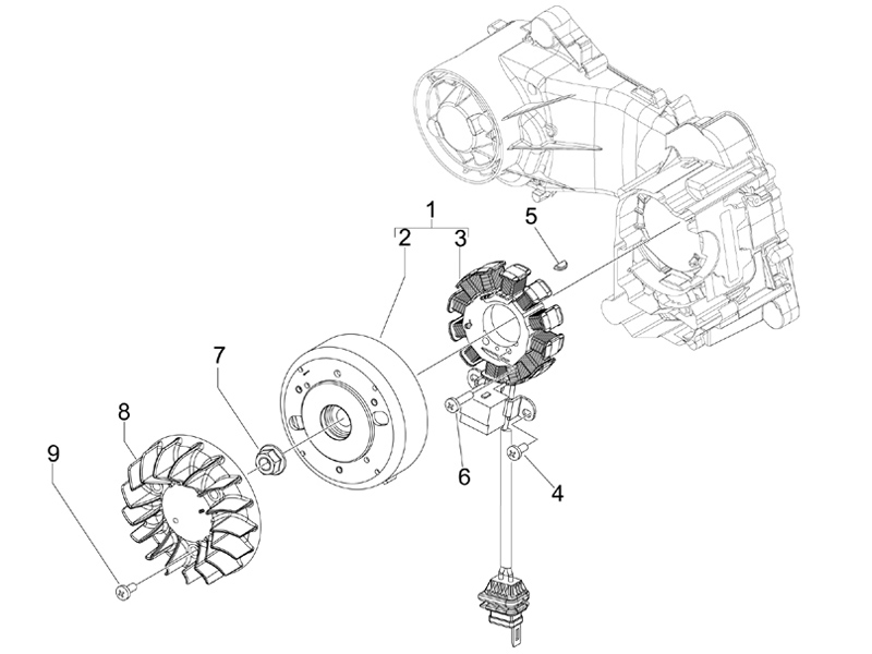 Flywheel magneto