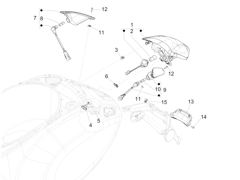 Rear headlamps - Turn signal lamps