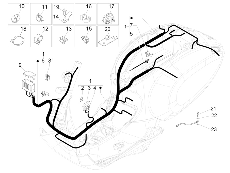 Main cable harness