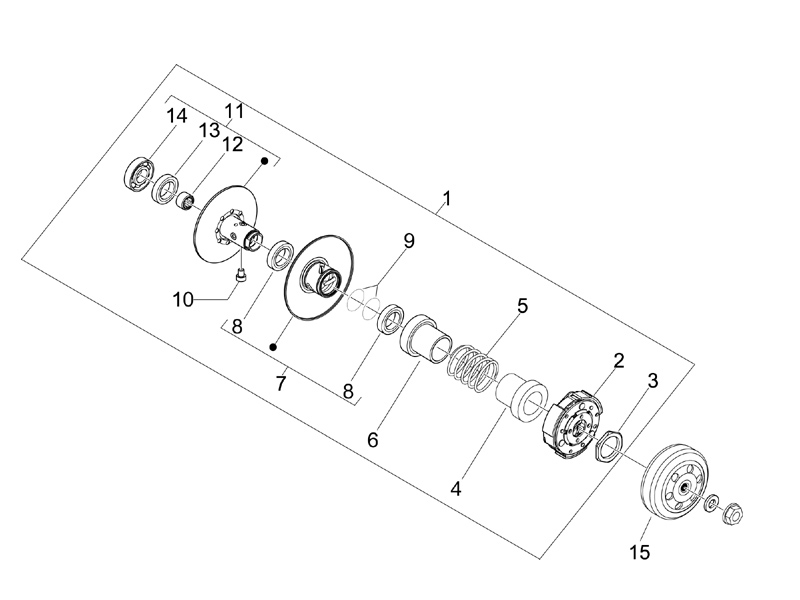 Driven pulley
