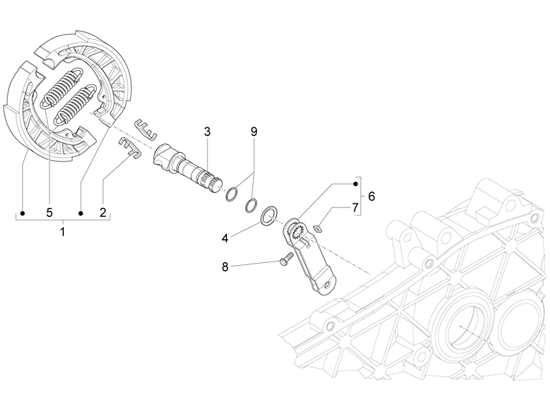 Rear brake - Brake jaw