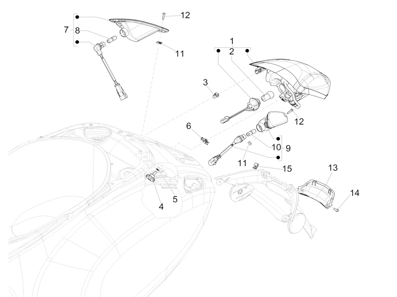 Rear headlamps - Turn signal lamps
