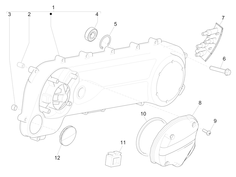 Crankcase cover - Crankcase cooling