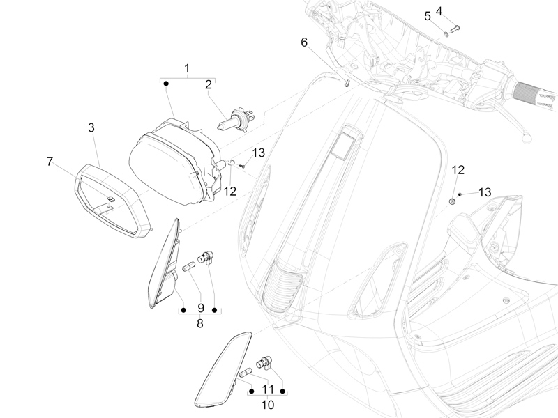 Front headlamps - Turn signal lamps