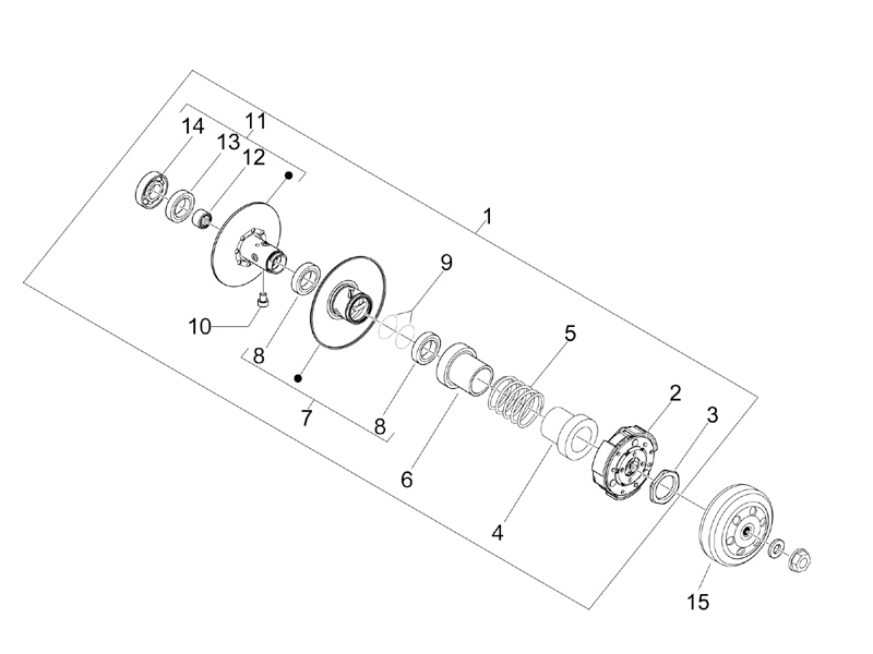 Driven pulley