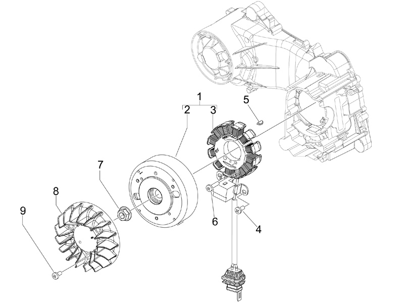 Flywheel magneto