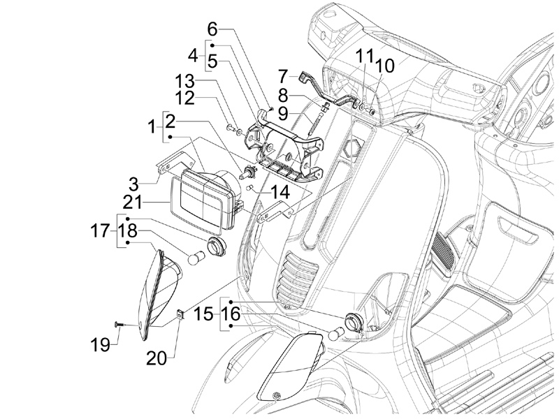 front lights - turn indicator