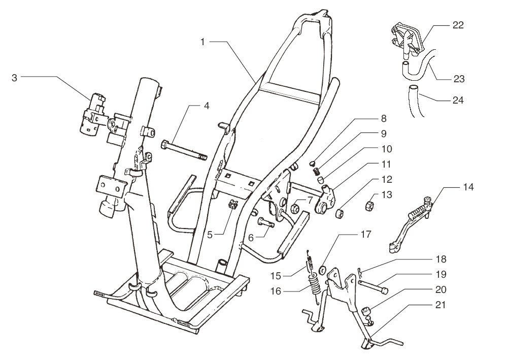 FA.CHASSIS- MIDDENSTANDAARD