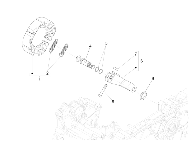Rear brake - Brake jaw