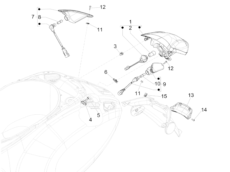 Rear headlamps - Turn signal lamps