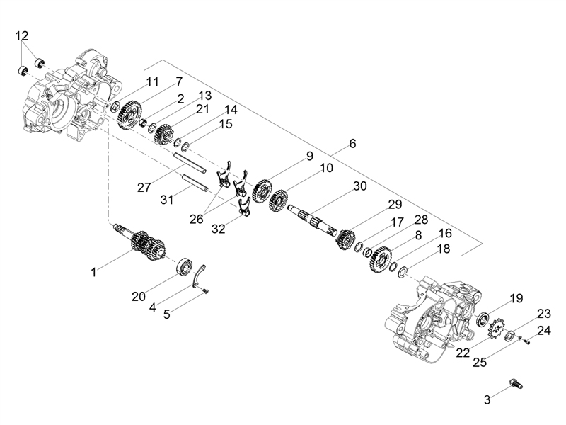 Versnellingsbak - Gear assembly