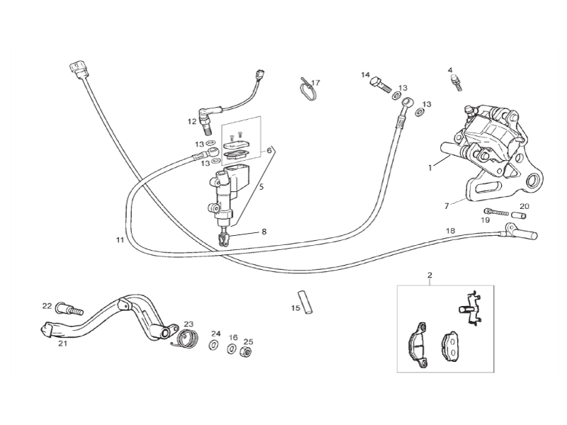 Rear brake system