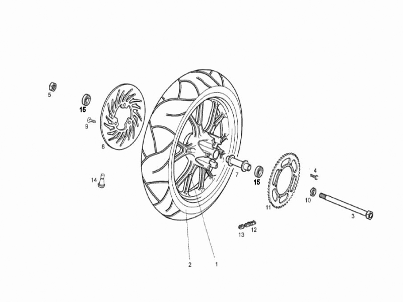 Rear wheel