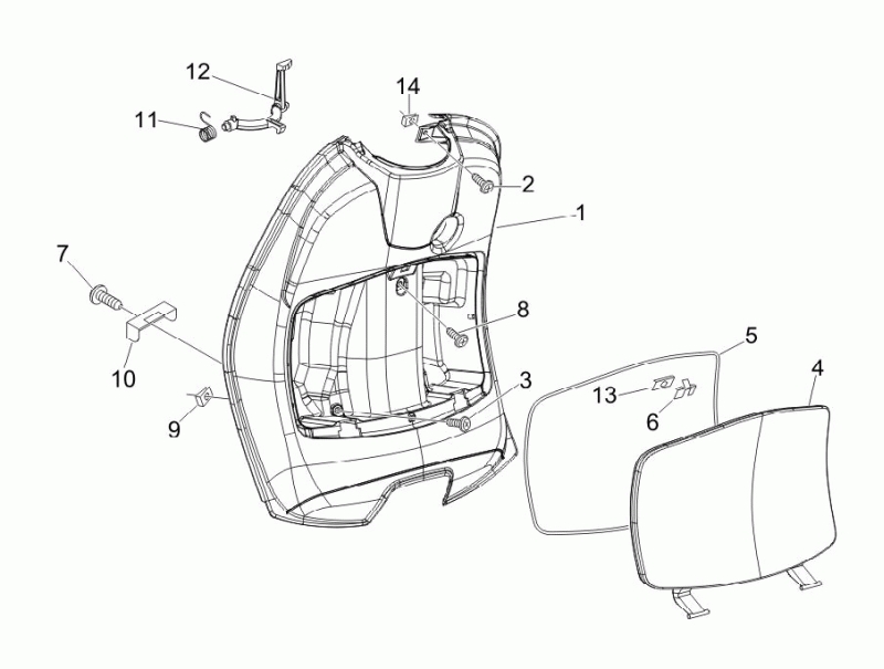 23.INNER FRONT SHIELD - GLOVE BOX