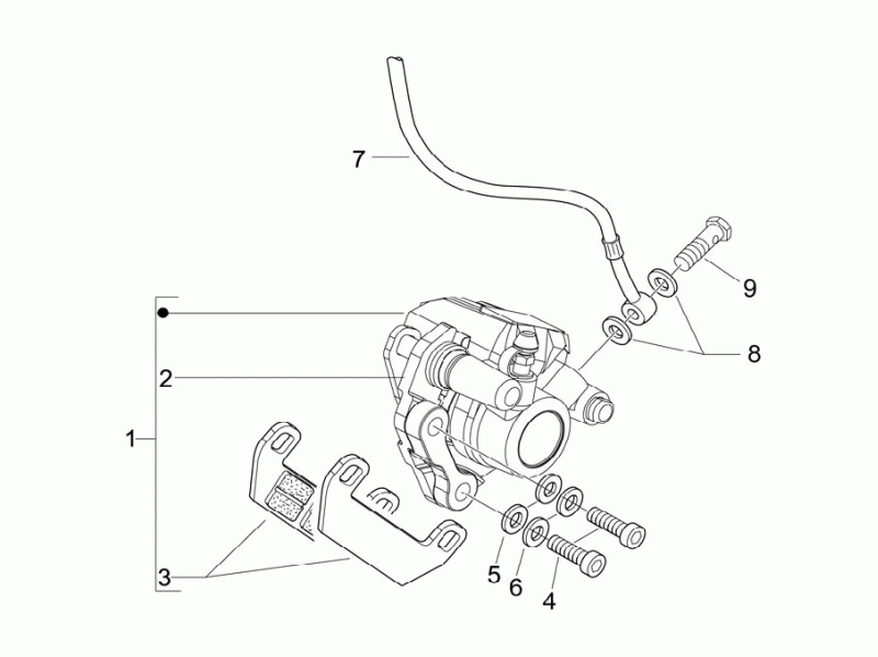 43.BRAKE CALIPER - BRAKE HOSES