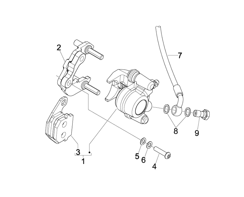 43.CALIPER BRAKE HOSE