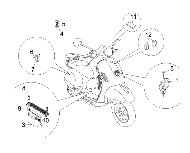 48.BATTERY HORN RELAY