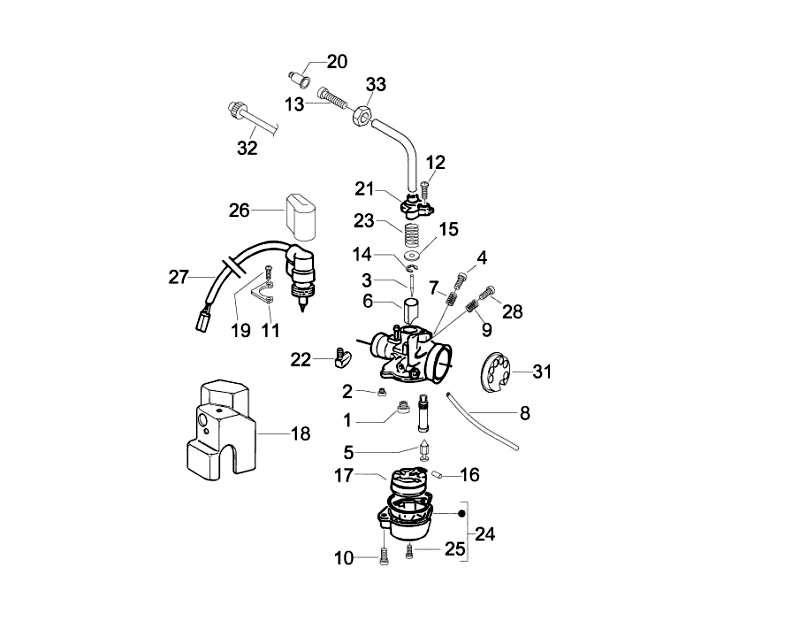 16.CARBURETOR COMPONENTS