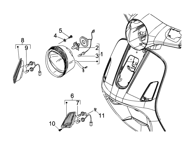 46.FRONT LIGHT TURN SIGNAL