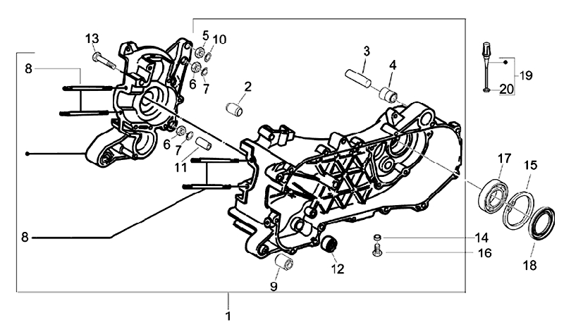 2.CRANKSHAFT HOUSING