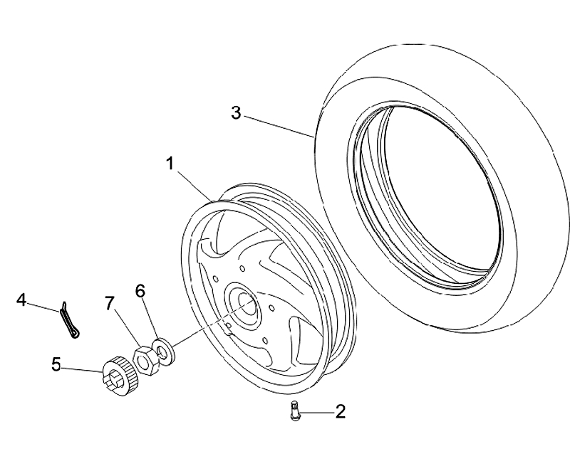 41.REAR WHEEL ASSEMBLY