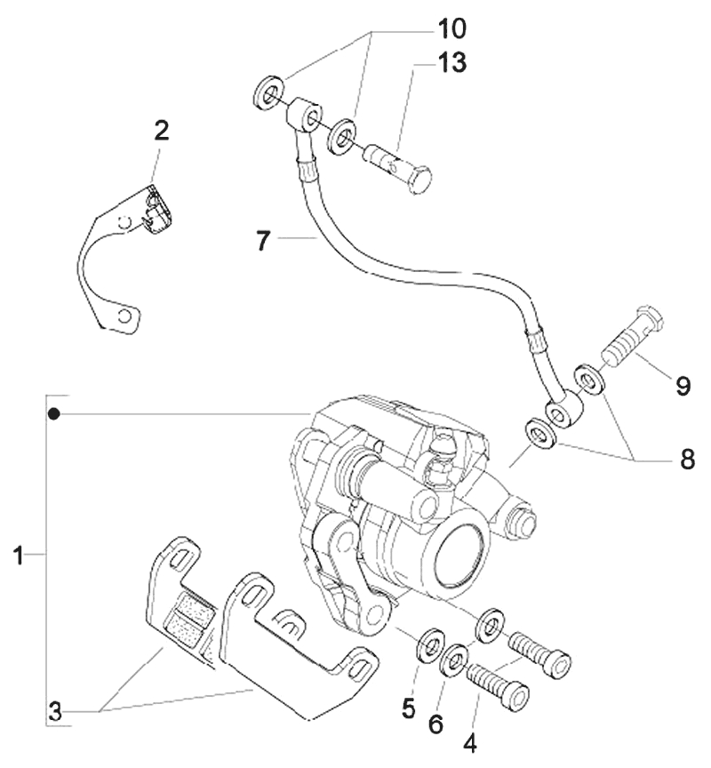 42.CALIPER BRAKE HOSE