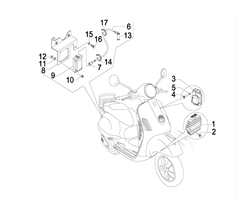 50.ELECTRONIC CONTROL UNIT IGNITION COIL VOLTAGE REGULATOR