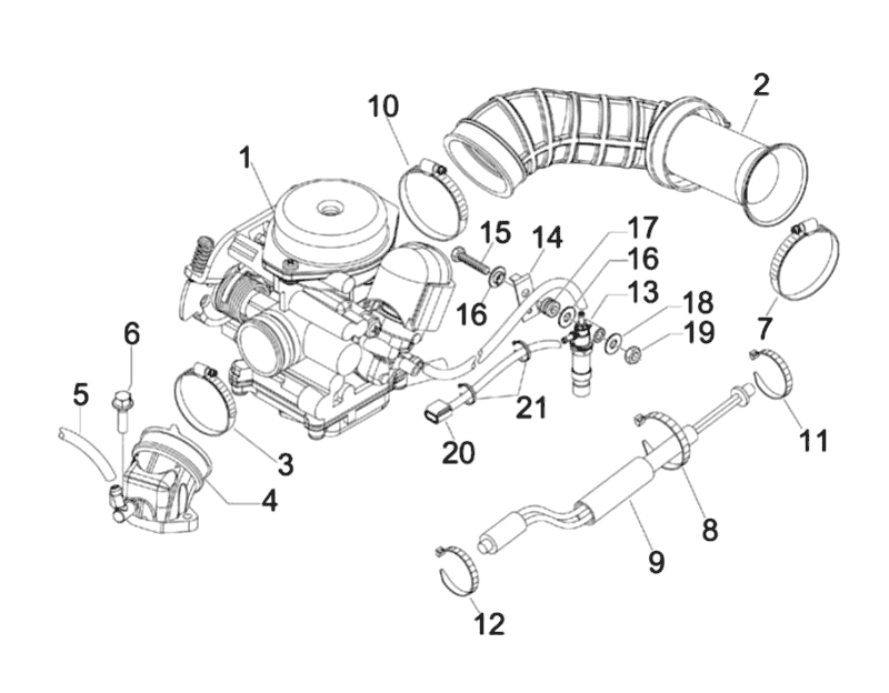 17.CARBURETOR INTAKE MANIFOLD