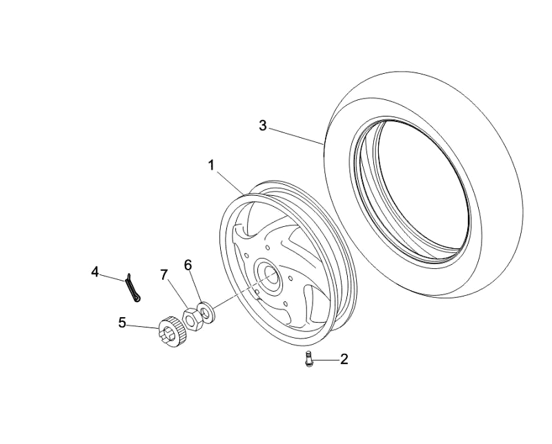 43.REAR WHEEL ASSEMBLY