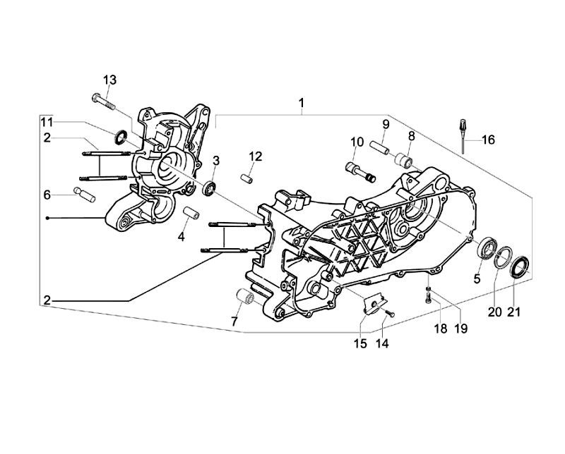 2.CRANKSHAFT HOUSING