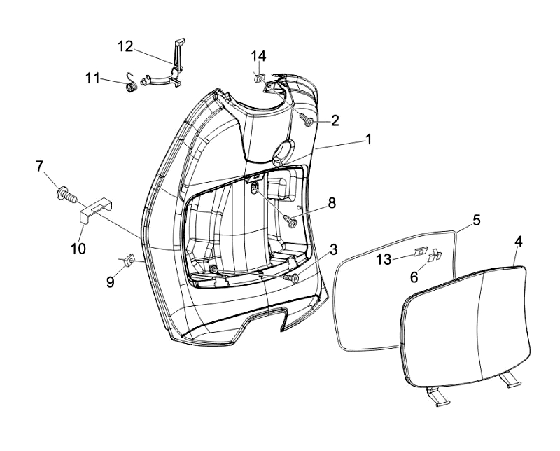 25.FRONT GLOVE BOX